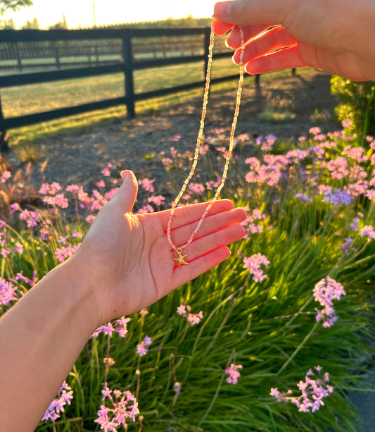 Summer Sunset Starfish Necklace